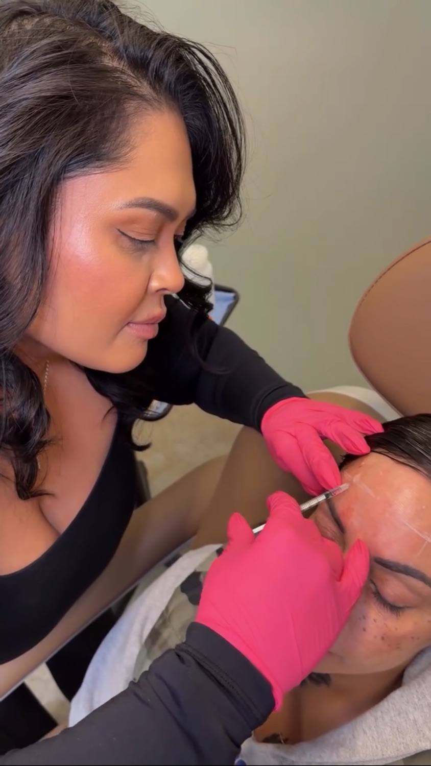 A treatment in progress at NAR Med Bar